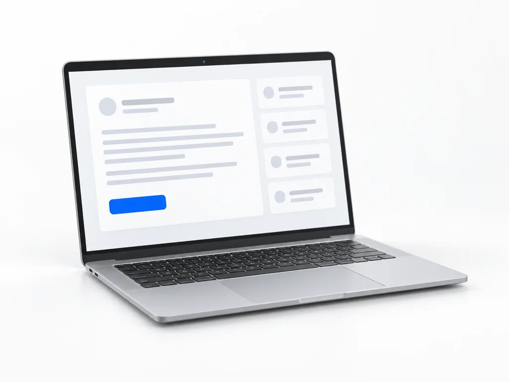 A laptop showing a job proposal page